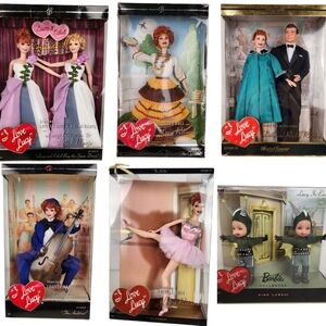Barbie I Love Lucy Collectible Doll Collection Mattel Toys Bundle